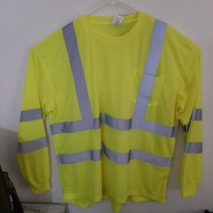 Forester Mens Safety Green Shirt With 2 Inch Relective Tape Size 3XL NWT...